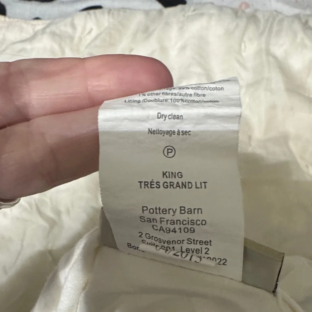 Pottery Barn pillowcases